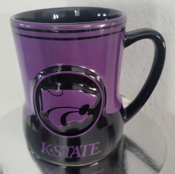 Kansas State University Coffee Mug Purple 3D Wildcat KState K-State K State - Picture 7 of 7